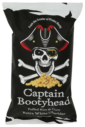 Captain Bootyhead 
Puffs Extra Wht Cheddar, 4 OZ.
