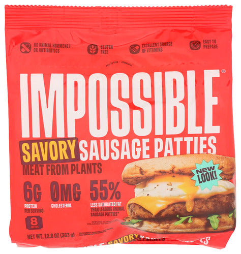 IMPOSSIBLE FOODS SAUSAGE PATTIES SVRY PLNT - 12.8 OZ