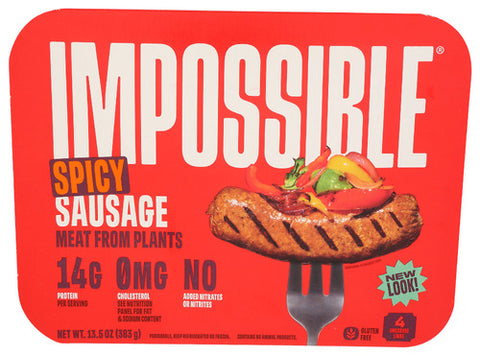 IMPOSSIBLE FOODS PLANT SAUSAGE SPICY LINKS - 13.5 OZ