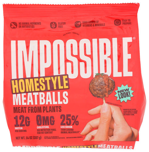 IMPOSSIBLE FOODS MEATBALLS PLANT BASED - 14 OZ