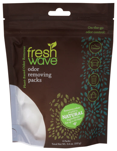 FRESH WAVE FRESHNER ODOR REMOVING PACKS - 6 EA