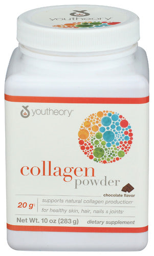 YOUTHEORY COLLAGEN PWDR CHOCOLATE - 10 OZ