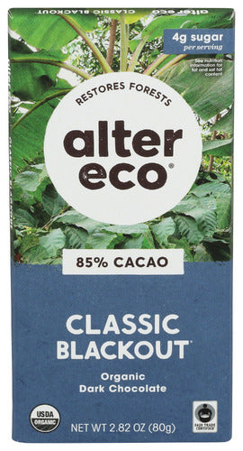 Alter Eco 
Choc Drk Blkout 85%, 2.82 OZ.
