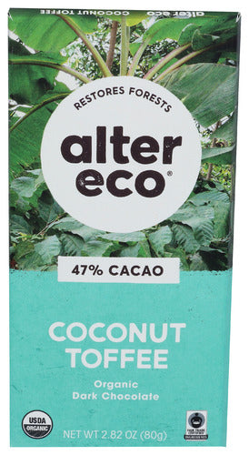 Alter Eco 
Choc Drk Ccnut Tffee Org, 2.82 OZ.