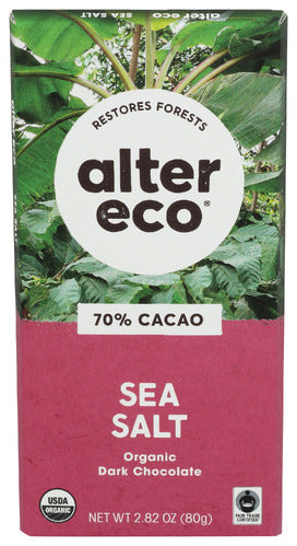 Alter Eco 
Choc Bar Drk Ssalt Org, 2.82 OZ.