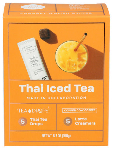 Copper Cow Coffee 
Tea Thai, 10 BX.