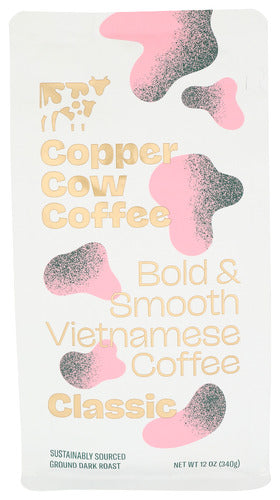 Copper Cow Coffee 
Coffee Grnd Classic, 12 OZ.