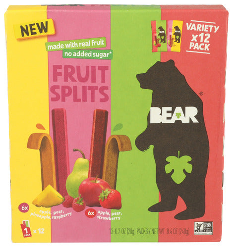 Bear Snacks 
Fruit Splits Variety, 8.4 OZ.
