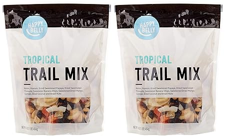Happy Belly Tropical Trail Mix, 1 pound (Pack of 2)