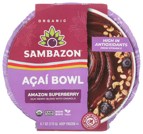 Sambazon Acai Bowl Amzn Superberry, 6.1 OZ.