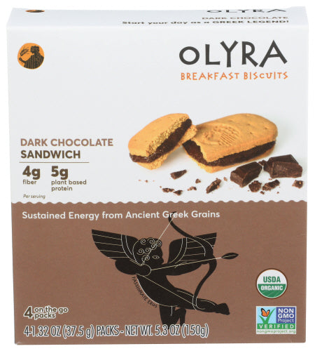 Olyra Biscuit Brkst Dark Chocol, 5.3 OZ.