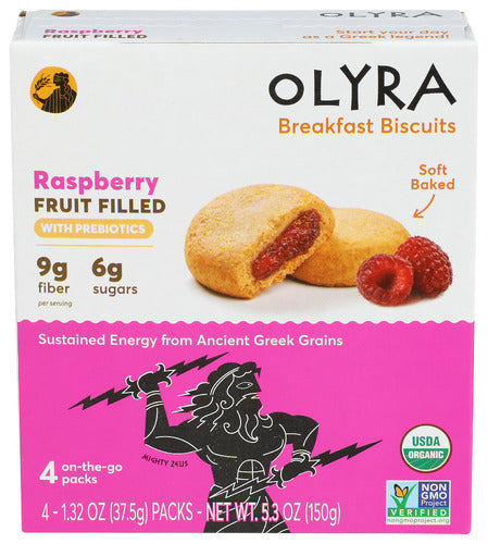 Olyra Biscuit Frt Rspberry Org, 5.28 OZ.