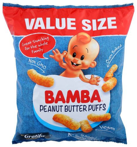 GRATIFY BAMBA PUFFS PEANUT BUTTR - 12 OZ
