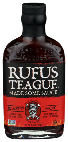 Rufus Teague Sauce Bbq Blazin Hot, 15.25 OZ.