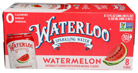 WATERLOO SPARKLING WATER WATER SPRKLG WATRMLN 8PK - 96 FO