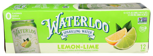 WATERLOO SPARKLING WATER WTR SPRKL LMN LIME 12PK - 144 FO