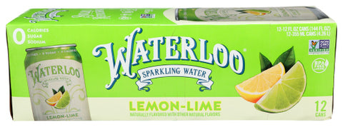 WATERLOO SPARKLING WATER WTR SPRKL LMN LIME 12PK - 144 FO