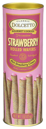 Dolcetto 
Wafer Rolls Strawberry, 3 OZ.
