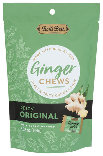 Balis Best 
Chews Ginger Spicy Orig, 5.08 OZ.