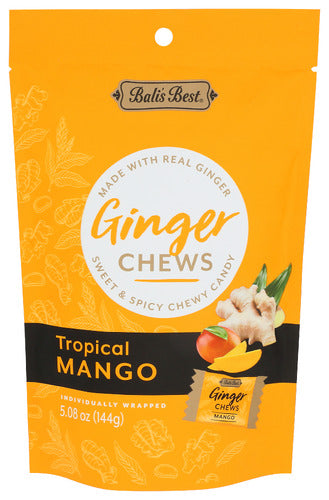 Balis Best 
Chews Ginger Trop Mango, 5.08 OZ.