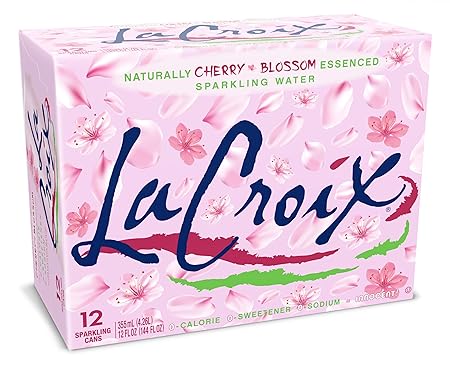 LaCroix Sparkling Water, Cherry Blossom, 12 Fl Oz (pack of 12)