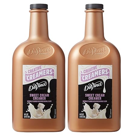 DaVinci Gourmet Sweet Cream, Coffee Creamer, 64 Fluid Ounce (Pack of 2)