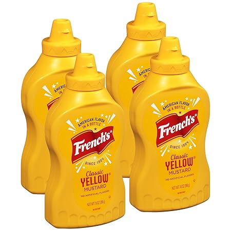 French's Classic Yellow Mustard, 14 oz (Pack of 4)