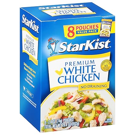 StarKist Premium White Chicken - 2.6 oz Pouch (Pack of 8)