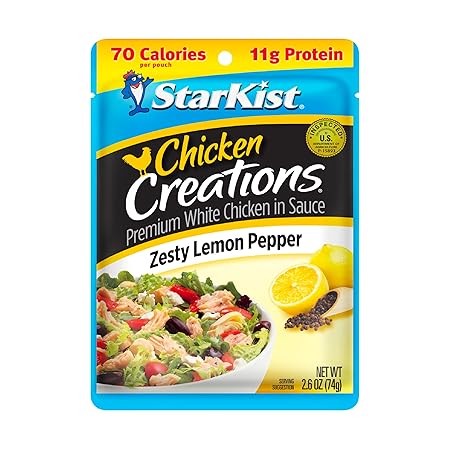 StarKist Chicken Creation Zesty Lemon Pepper, Single Serve Pouch, 2.6 oz