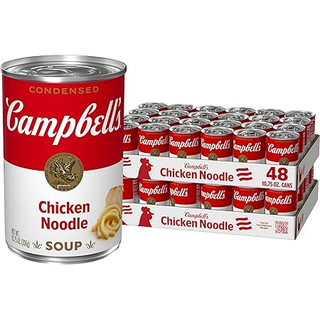 Campbell's Condensed Chicken Noodle Soup, 10.75 Ounce Can (Pack of 48)