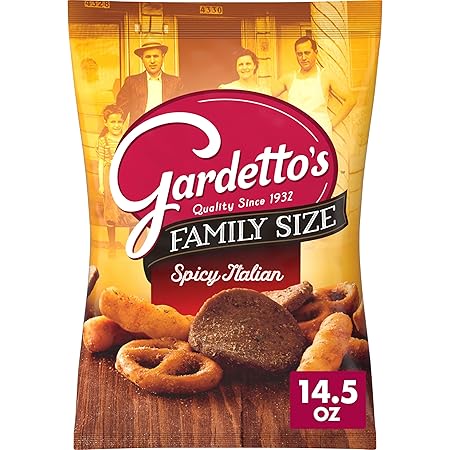 Gardetto's Snack Party Mix, Spicy Italian, Family Size Bag Pub Mix, 14.5 oz