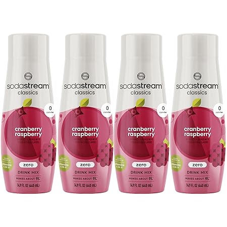 SodaStream Cranberry Raspberry Zero Calorie, 440ml 4-Pack