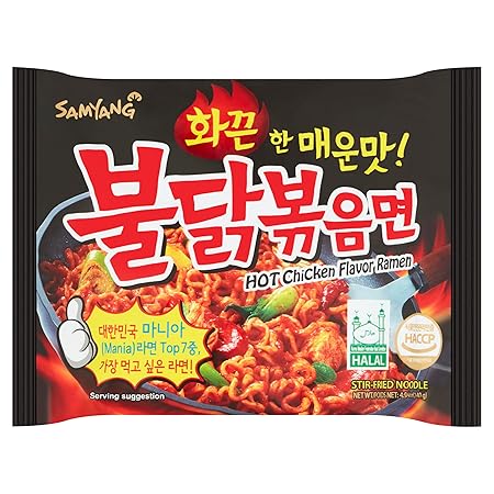 Samyang Ramen/ Spicy Chicken Roasted Noodles, 4.93 Ounce (Pack of 5)