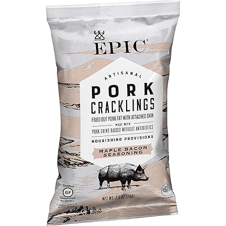 Epic Maple Bacon Pork Cracklings, Keto Friendly, Paleo Friendly, 2.5oz