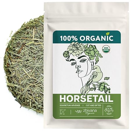 Organic Horsetail (4 oz.) (Equisetum arvense) – Loose Dried Herb – Edible Grade for Tea, Infusions & Herbal Blends - Cola de Caballo Hierba