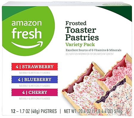 Amazon Fresh Toaster Pastries Variety Pack 12 Ct 22 oz