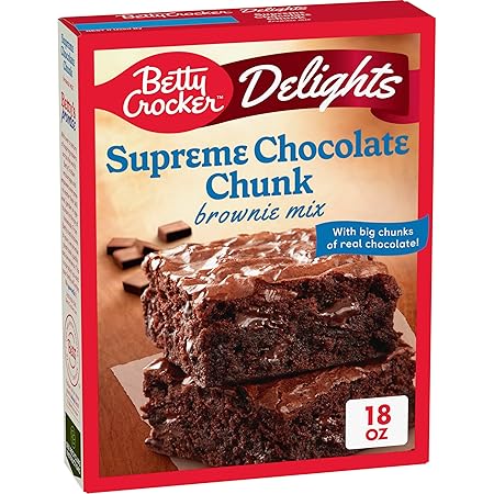 Betty Crocker Delights Supreme Chocolate Chunk Brownie Mix, 18 oz.