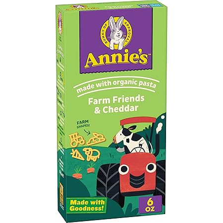 Annie's Farm Friends and Cheddar, Made with Real Cheese and Organic Pasta, 6 oz