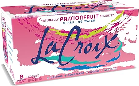 LaCroix Sparkling Water, Passionfruit, 12 Fl Oz (pack of 8)