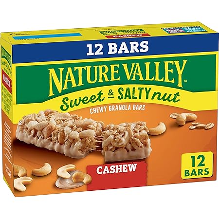 Nature Valley Granola Bars, Sweet and Salty Nut, Cashew, 12 ct, 14.4 OZ