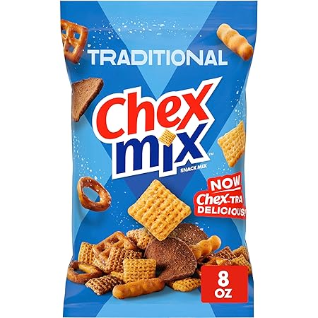 Chex Mix Traditional Original Recipe Snack Mix, Snacks, 8 oz