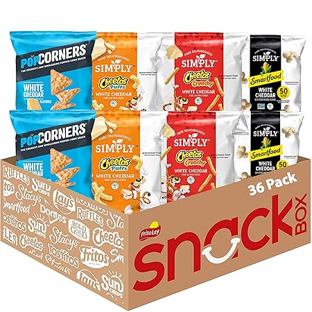 Frito Lay White Cheddar Snacks Favorites Variety Pack (Pack of 36)