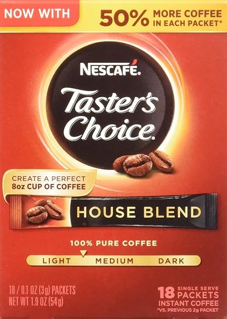 Nescafe Taster's Choice Instant Coffee, House Blend