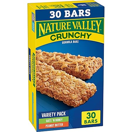 Nature Valley Crunchy Granola Bars, Variety Pack, 30 Bars, 22.35 OZ (15 Pouches)