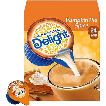 International Delight Coffee Creamer Singles, Pumpkin Pie Spice, 24 Count (Pack of 6)
