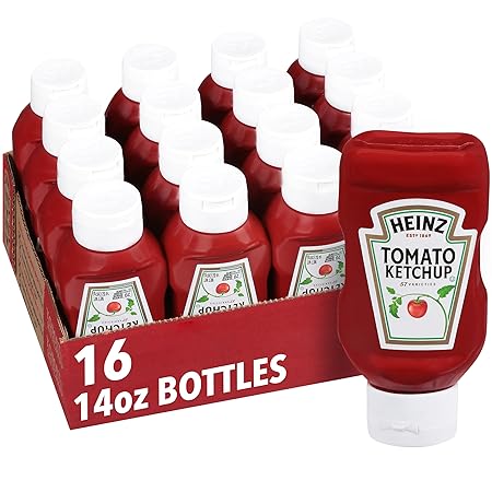 Heinz Ketchup (14 oz Bottles, Pack of 16)