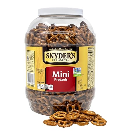 Snyder's of Hanover Mini Pretzels, 40 Ounce Canister