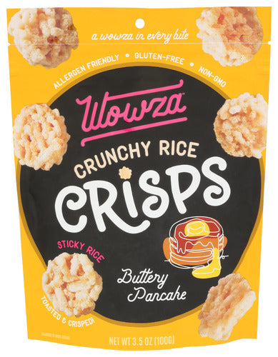 WOWZA RICE CRISPS BUTTERY PNCK - 3.5 OZ