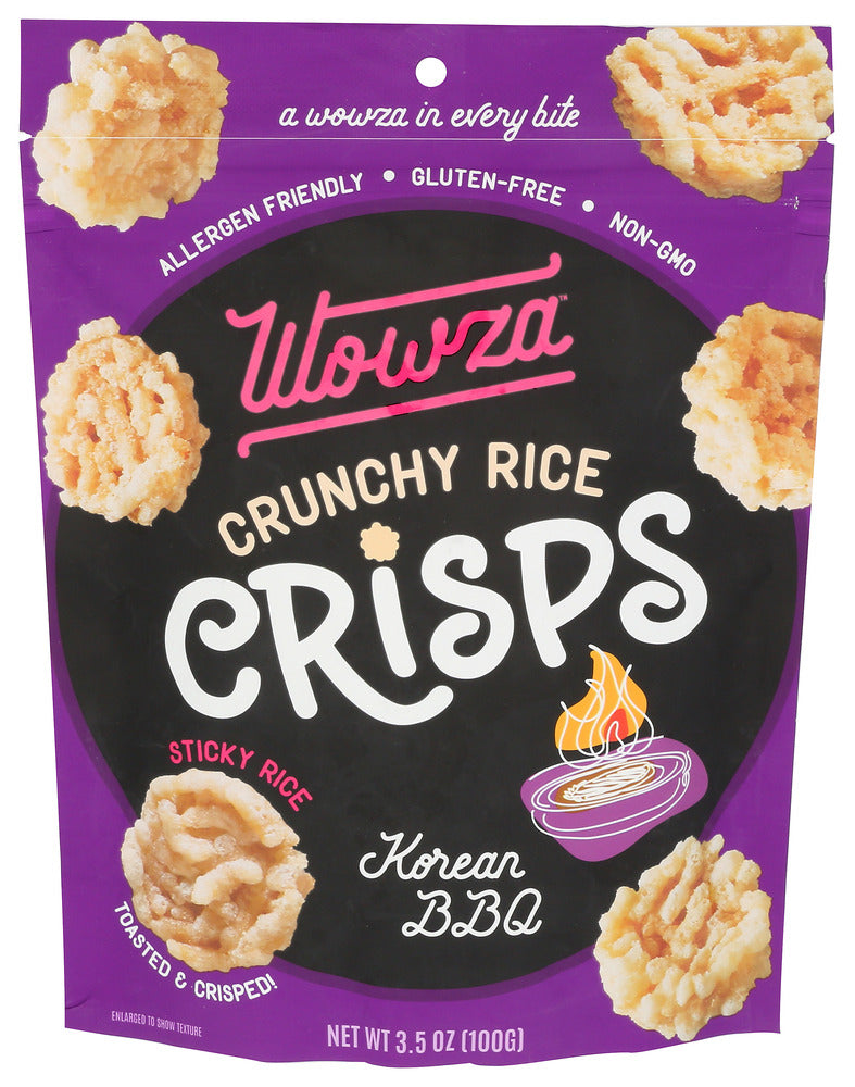 WOWZA RICE CRISPS KOREAN BBQ - 3.5 OZ