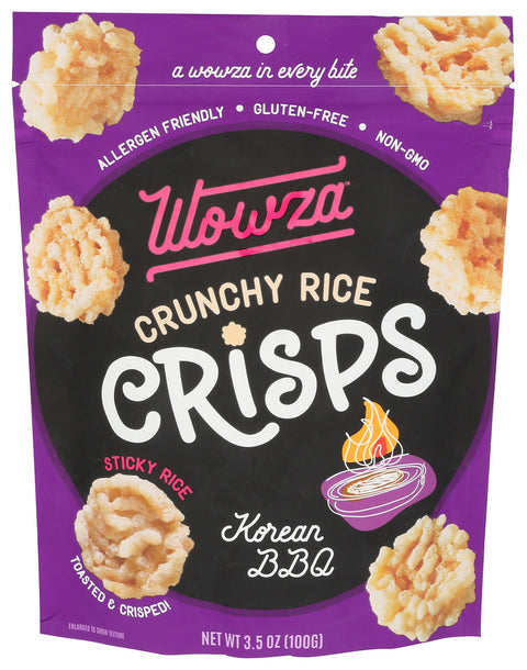WOWZA RICE CRISPS KOREAN BBQ - 3.5 OZ